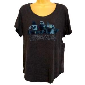Disney Cruise Star Wars Tee Shirt Knit Top Woman Size Large NWT